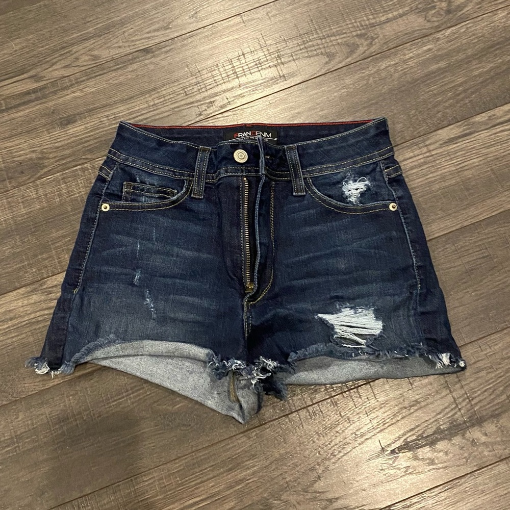 Fran Denim Amy High Rise Shorts